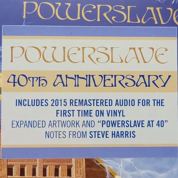 VINYL Iron Maiden: Powerslave 40th Anniv Zoetrope LP + 3D Art Print NEW / SEALED